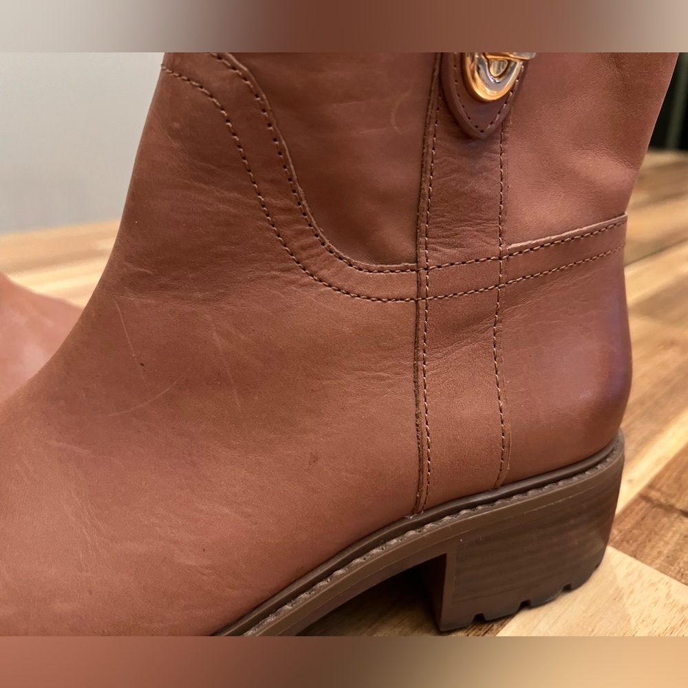Coach Women's Georgetta Saddle Burnished Boot 7.5 M - Picture 8 of 9